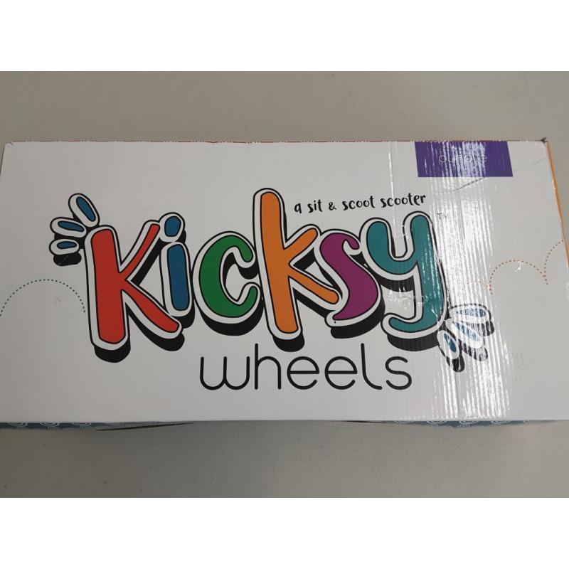 KicksyWheels Scooter for Kids with Folding Seat and Light Up Wheels