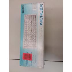 Kichler Krystal Ice 3-Light 6-In Chrome Rectangle Vanity Light