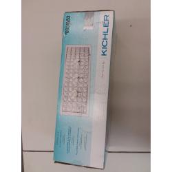 Kichler Krystal Ice 3-Light 6-In Chrome Rectangle Vanity Light