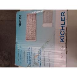 Kichler Krystal Ice 3-Light 6-In Chrome Rectangle Vanity Light