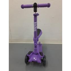 KicksyWheels Scooter for Kids with Folding Seat and Light Up Wheels