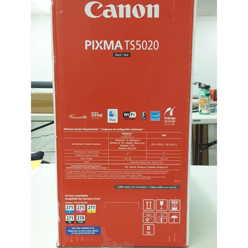 Canon PIXMA TS5020 Wireless Inkjet All in One Printer, Black