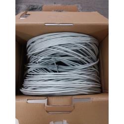 CAT5e (CMP) Plenum Cable, 1000FT 24AWG 4Pair, 350MHz Solid Network Cable Unshielded Twisted Pair (UTP), Gray