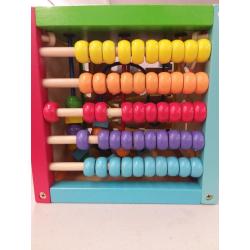 Toddler Essential Wooden 6-in-1 Play Cube Activity Center - 8
