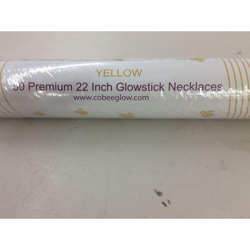 Yellow 50 Premium 22 Inch Glowsticks