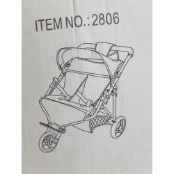 Exquisite Buggy Fash N Kolor Twin Doll Jogger Stroller With Diaper Bag