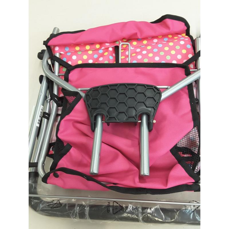 Exquisite Buggy Fash N Kolor Twin Doll Jogger Stroller With Diaper Bag