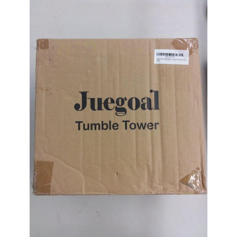 Juegoal 54 Piece Tumble Tower Wooden Block Set For Adults, Kids, and Familys,