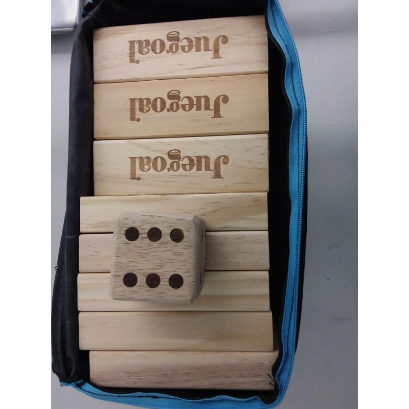 Juegoal 54 Piece Tumble Tower Wooden Block Set For Adults, Kids, and Familys,