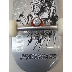 Mammy Gol Black Skateboard, With Skeleton On the Back