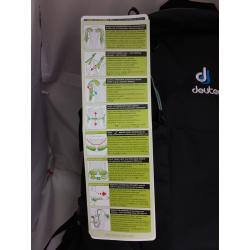 Deuter Hiking Micro Lite 210 Super Ploytex 7000 Black Backpack, Grey Interior,