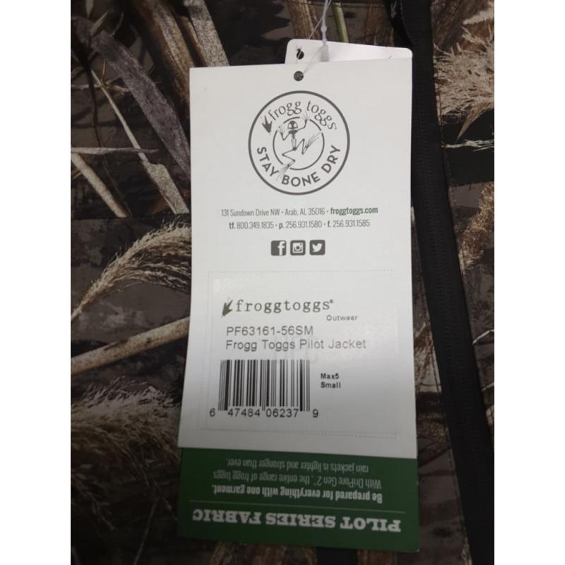 Frogg Toggs Pilot II Guide Rain Jacket Size Small