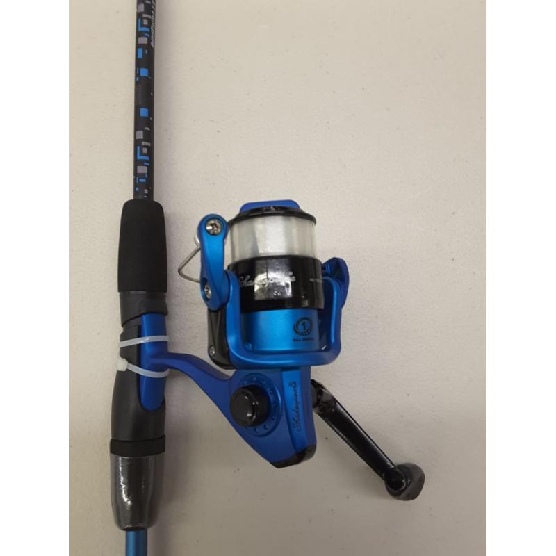 Shakespeare Amphibian Spinning Fishing Pole, Bearing Billes Bola, 6lb, 5ft 6in