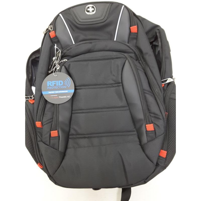 Swissdigital Backpack Technology Authorized, Smart Charge, Laptop Compartment