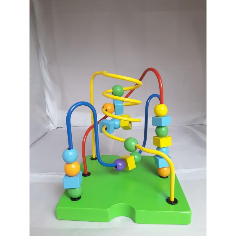 Toddler Essential Wooden 6-in-1 Play Cube Activity Center - 8