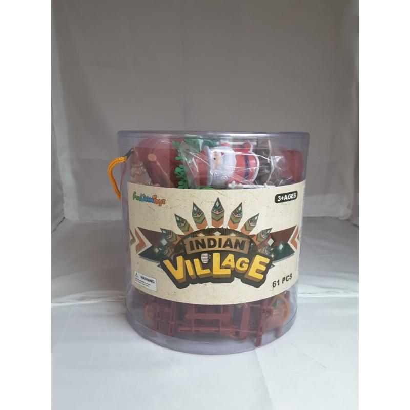 Indian Village 61 Piece Toy Set