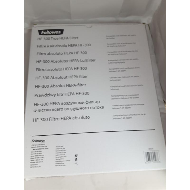 Fellowes HF-300 true HEPA filter, compatable with fellowes AP 300H air purifier