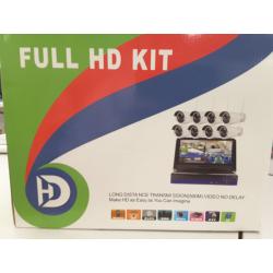 Full HD Security Camera System Kit (6 cameras + recorder)