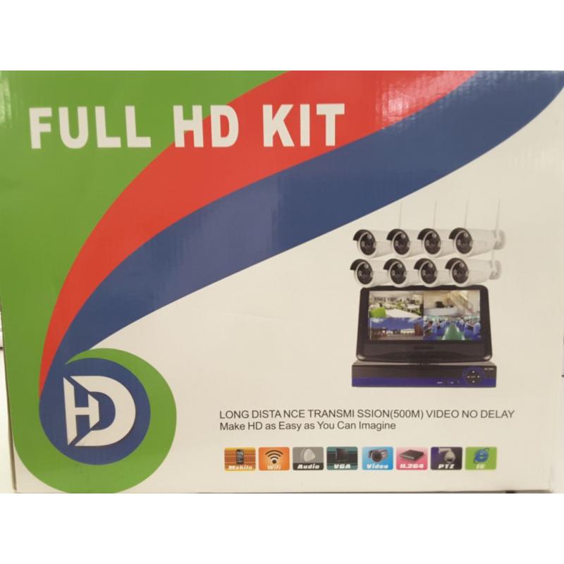 Full HD Security Camera System Kit (6 cameras + recorder)