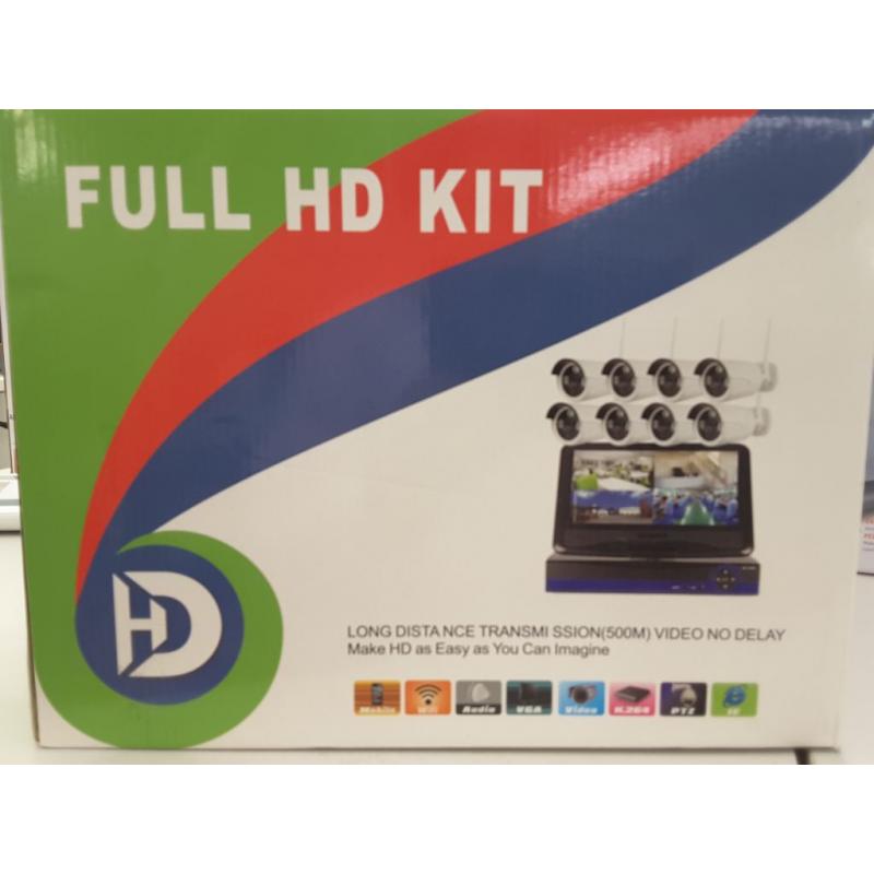 Full HD Security Camera System Kit (6 cameras + recorder)