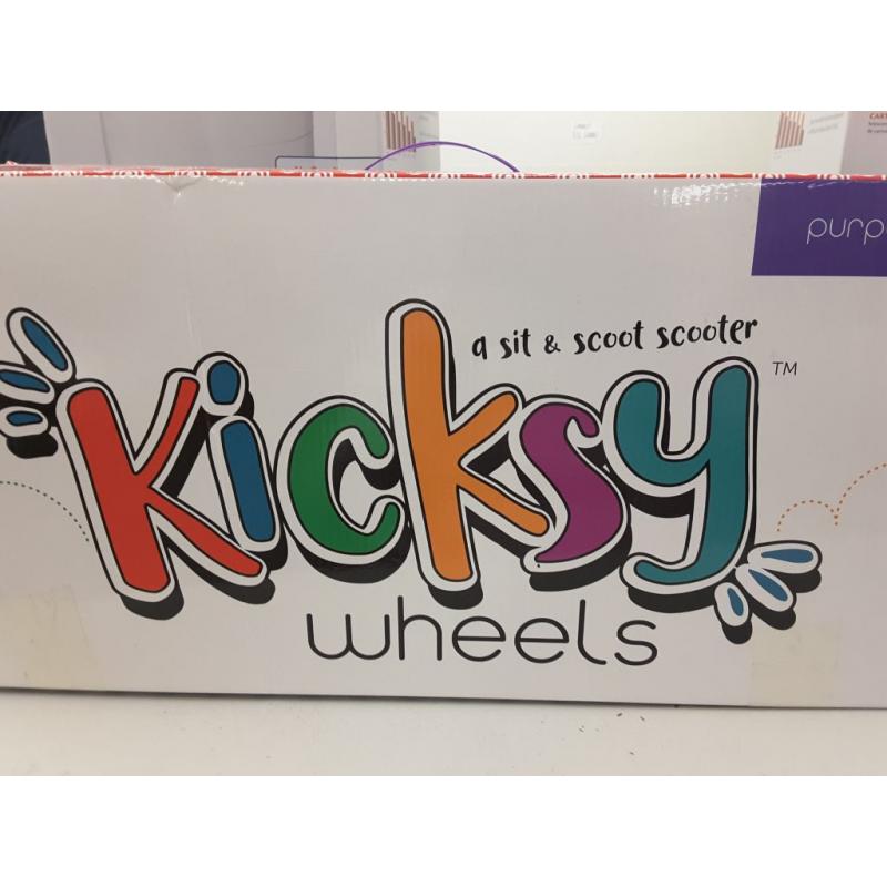 KicksyWheels Scooter for Kids with Folding Seat and Light Up Wheels