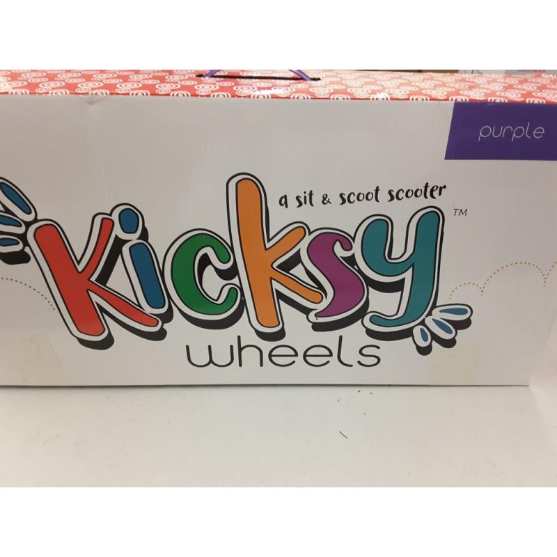 KicksyWheels Scooter for Kids with Folding Seat and Light Up Wheels