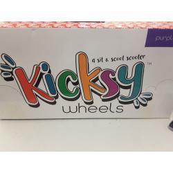 KicksyWheels Scooter for Kids with Folding Seat and Light Up Wheels