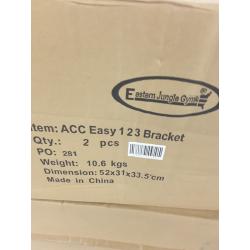 Eastern Jungle Gym Easy 1-2-3 A-Frame Swing Set Bracket, Heavy Duty Kit (Pair)