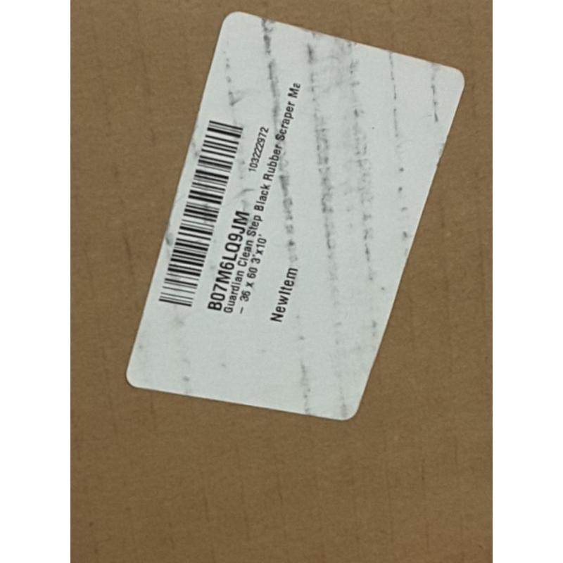 Guardian Clean Step Black Rubber Scraper Mat - 116.5 x 33.5