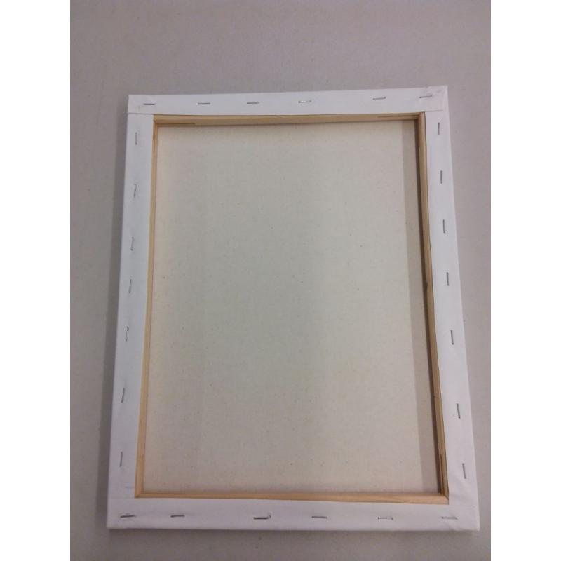 11×14 White Canvas, with Wooden Frame