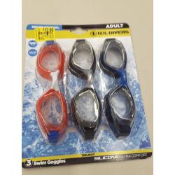 U.S. Divers Trilogy Swim Goggles, 3 Count