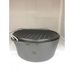 Lodge 5 Quart Spiral Bail Handle Cast Iron Dutch Oven