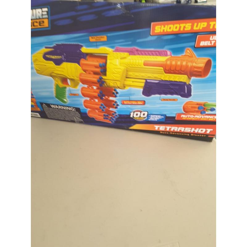 Adventure Force TetraShot Auto Advancing Blaster