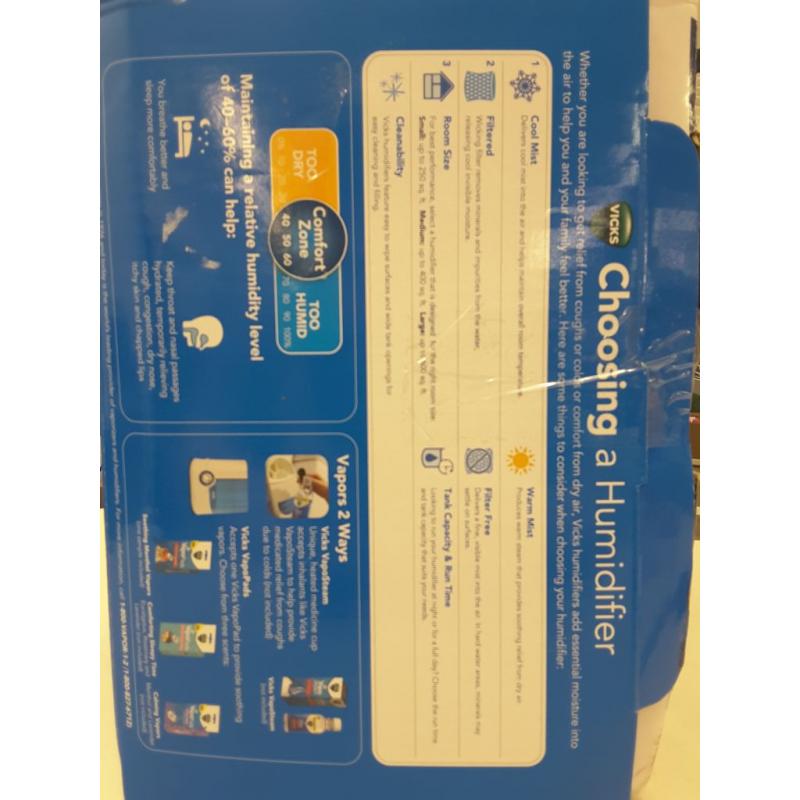 Vicks Warm Moisture Humidifier, V750