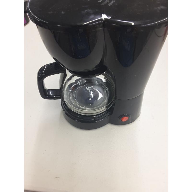 Mainstays 5 Cup Black Coffee Maker with Removable Filter Basket