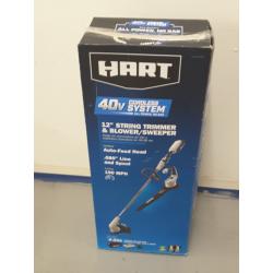 HART 40-Volt Cordless 12-inch String Trimmer and Blower Combo