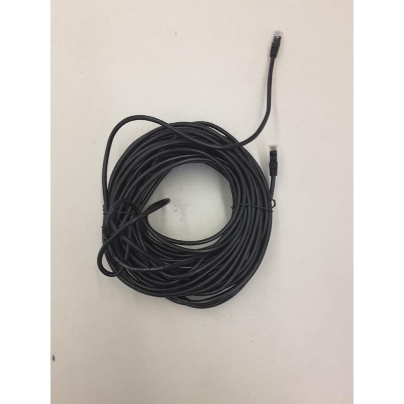 Cat6 Ethernet Cable, Network Internet Stranded Cord, 75', Black