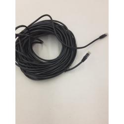 Cat6 Ethernet Cable, Network Internet Stranded Cord, 75', Black
