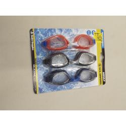 U.S. Divers Trilogy Adult Swimming Goggles - UV and Anti-Fog Protection (Multi-Color) 3 Pack
