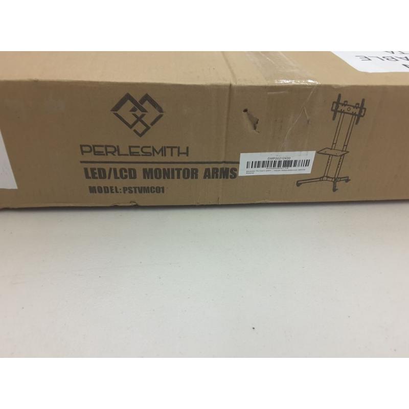 Perlesmith LED/LCD Monitor Arms Mobile TV Cart