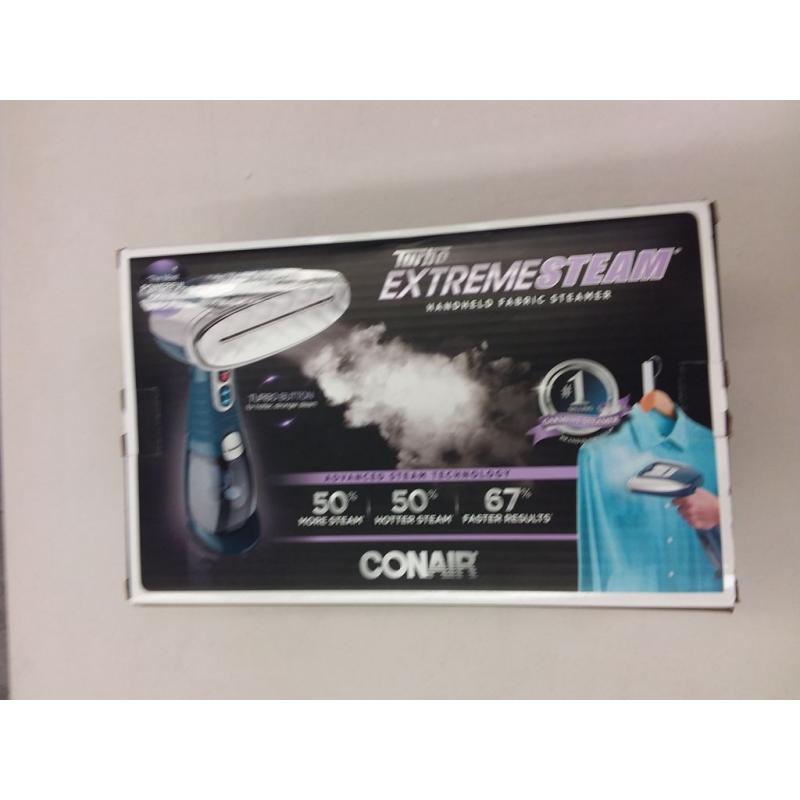 Turbo Extreme steam hand held fabric steamer, 50 % more steam, hotter, and faster results, advanced technology