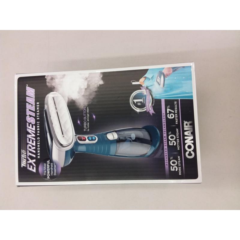 Turbo Extreme steam hand held fabric steamer, 50 % more steam, hotter, and faster results, advanced technology