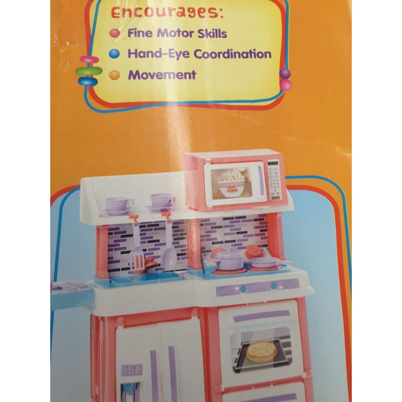 Spark create imagine kitchen play set, over 25 inches of play surface, play accessories included