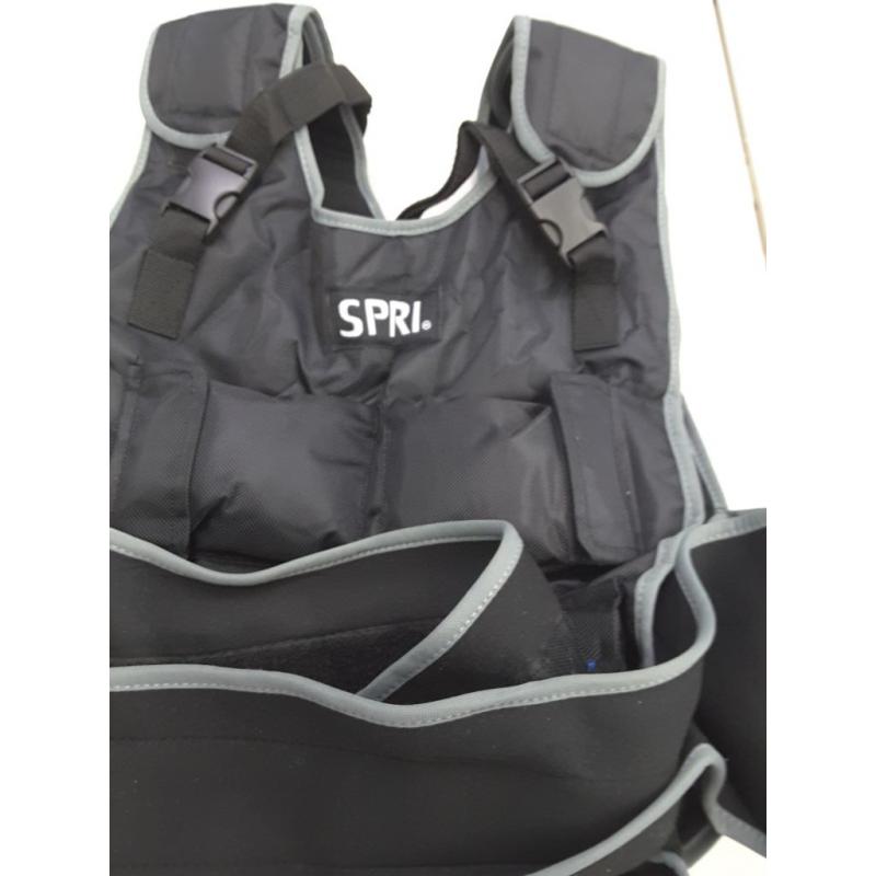 Spri 20lb weighted vest, black.