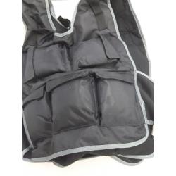 Spri 20lb weighted vest, black.