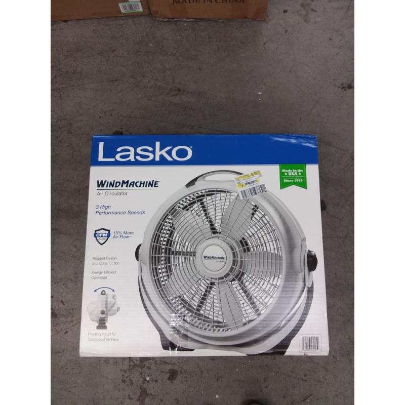 Lasko Wind Machine 20 Air Circulator, Black Wind 20