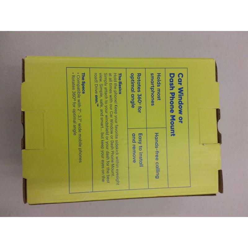 Drive Onn Car Window or Dash Phone Mount, Black