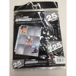 Ultra Pro Platinum Series Hologram 9 Pocket Pages 25 Pages