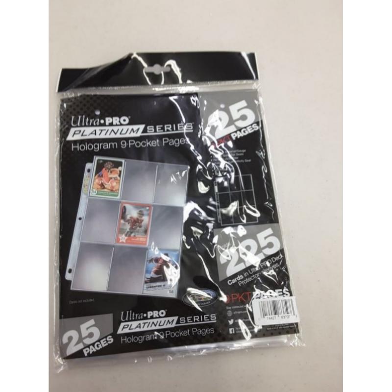 Ultra Pro Platinum Series Hologram 9 Pocket Pages 25 Pages