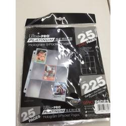 Ultra Pro Platinum Series Hologram 9 Pocket Pages 25 Pages